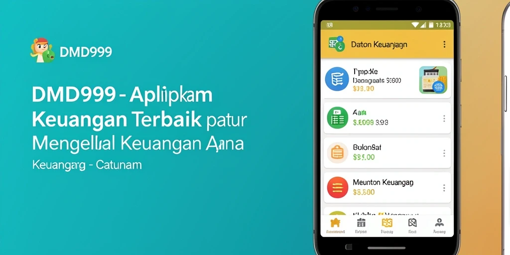 Tampilan antarmuka DMD999 yang intuitif dan jelas untuk Catatan Keuangan.