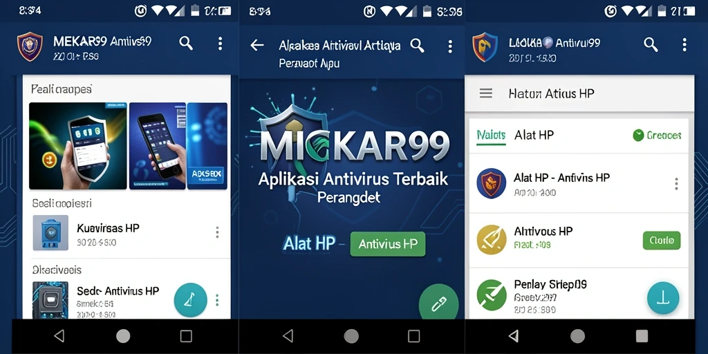 Antarmuka MEKAR99 yang modern dan intuitif.