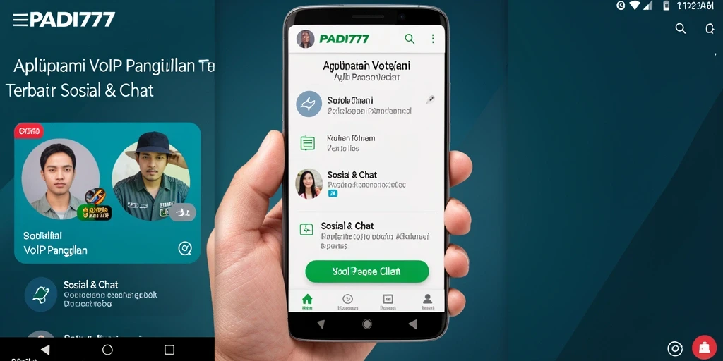 Antarmuka PADI777 menampilkan fungsi VoIP Panggilan yang mudah digunakan.