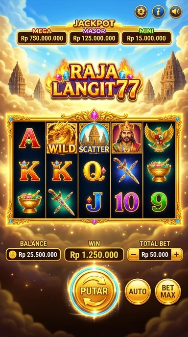 rajalangit77 tampilan beranda